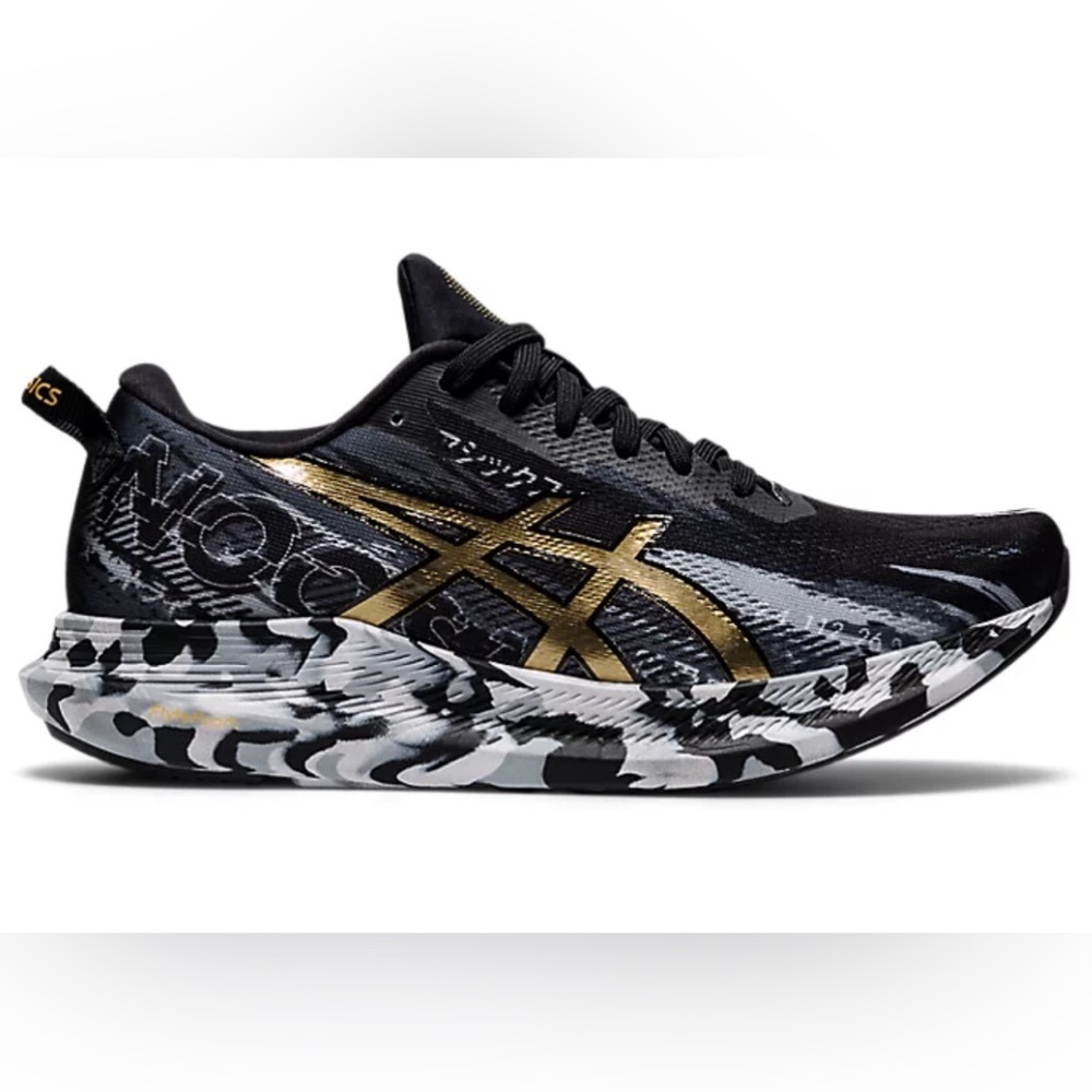 ASICS Men's Noosa Tri 13 Black/White/Gold SZ 7